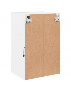 Mobili TV a Parete con Luci LED 2pz Bianchi 40x30x60,5 cm