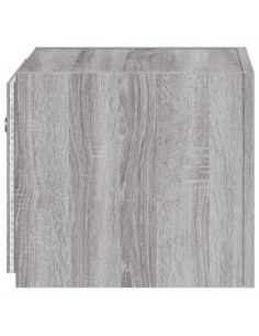 Mobili TV a Parete con Luci LED 2pz Grigio Sonoma 30,5x35x30 cm