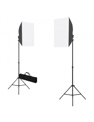 Kit per Studio Fotografico con Luce Softbox e Fondali