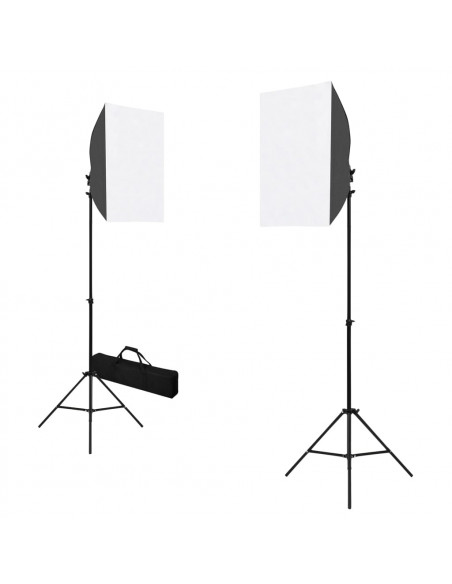 Kit per Studio Fotografico con Luce Softbox e Fondali