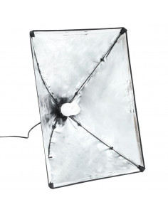 Kit per Studio Fotografico con Luci Softbox e Fondale 2