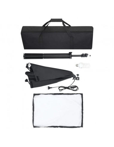 Kit per Studio Fotografico con Luci Softbox e Fondale