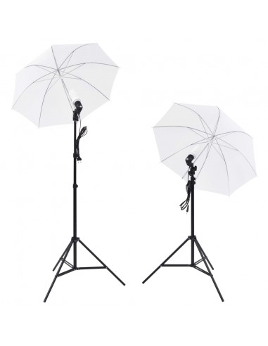 Kit Studio Fotografico con Luci Ombrelli Fondale e Riflettore