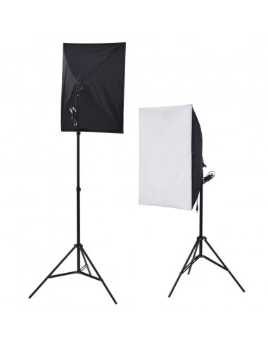 Kit Studio Fotografico con Luci Softbox Fondale e Riflettore