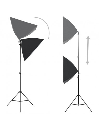 Kit per Studio Fotografico con Set Luci, Fondale e Riflettore