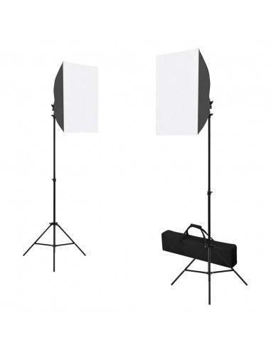 Kit per Studio Fotografico con Set Luci, Fondale e Riflettore
