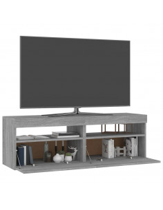 Mobili TV con Luci LED 2 pz Grigio Sonoma 60x35x40 cm