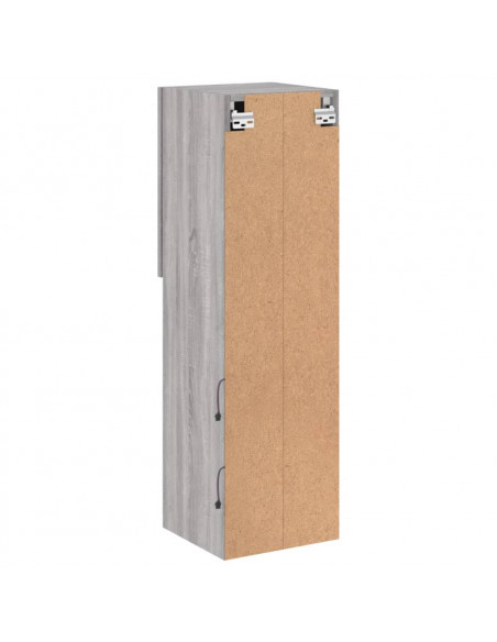 Mobili TV con Luci LED 2pz Grigio Sonoma 30,5x30x102 cm