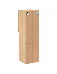 Mobili TV con Luci LED 2pz Rovere Sonoma 30,5x30x102 cm