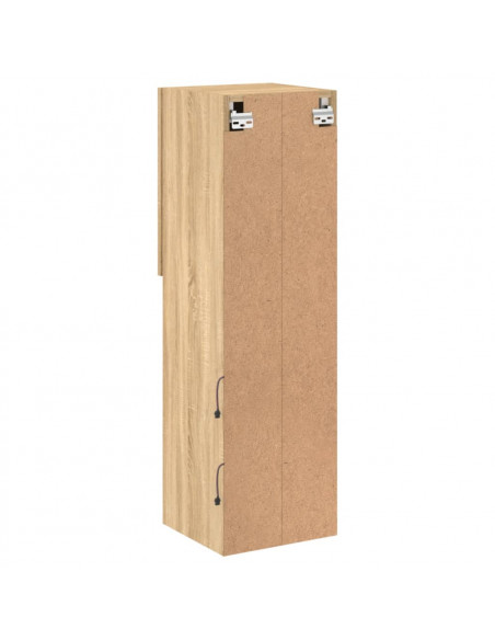 Mobili TV con Luci LED 2pz Rovere Sonoma 30,5x30x102 cm