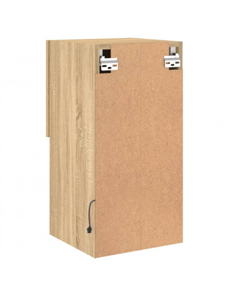 Mobili TV con Luci LED 2pz Rovere Sonoma 30,5x30x60 cm