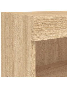 Mobili TV con Luci LED 2pz Rovere Sonoma 60x30x30 cm