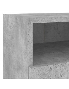 Mobili TV Muro 2pz Grigio Cemento 40x30x30 cm Legno Multistrato
