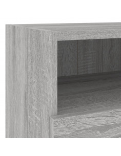 Mobili TV Muro 2pz Grigio Sonoma 40x30x30 cm Legno Multistrato