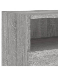 Mobili TV Parete 2pz Grigio Sonoma 80x30x30cm Legno Multistrato