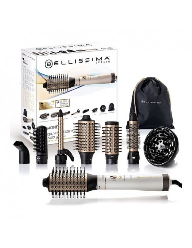 Modellatore capelli Imetec 11847 BELLISSIMA Air Wonder 8in1 Bianco e N