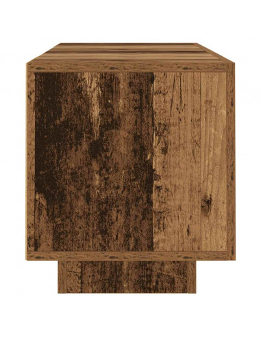 Mobile Porta TV con LED Legno Antico 160x35x40 cm Truciolato