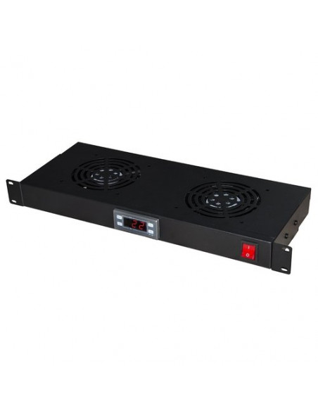 MODULO LINK 2 VENTOLE RAFFREDDAMENTO CON DISPLAY NERO