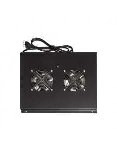 MODULO LINK 4 VENTOLE A SOFFITTO COLORE NERO CON TERMOSTATO PER ARMADI 22/42U PROFONDI 800-1000 - LKVENT102N