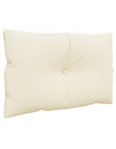 Cuscini per Pallet 2 pz Crema in Tessuto