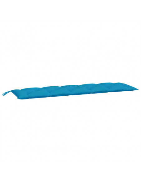 Cuscini per Panca 2 pz Azzurri 180x50x7 cm in Tessuto Oxford