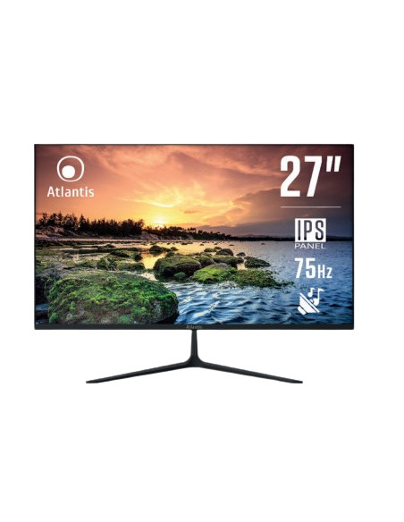 MONITOR ATLANTIS LED 27" Wide A05-HE27I-VHDM IPS 1920x1080 5ms 240±10cd/m² 1.000:1 VESA MM VGA HDMI DP Black
