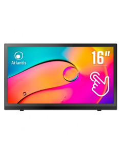 MONITOR ATLANTIS TOUCH LED 15,6" Wide A05-T16A-VHM 1920x1080 15ms 255/204 cd/m² 700:1 (10M:1) VESA MM VGA HDMI 10 Tocchi