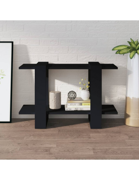 Libreria/Divisorio Nero 80x30x51 cm