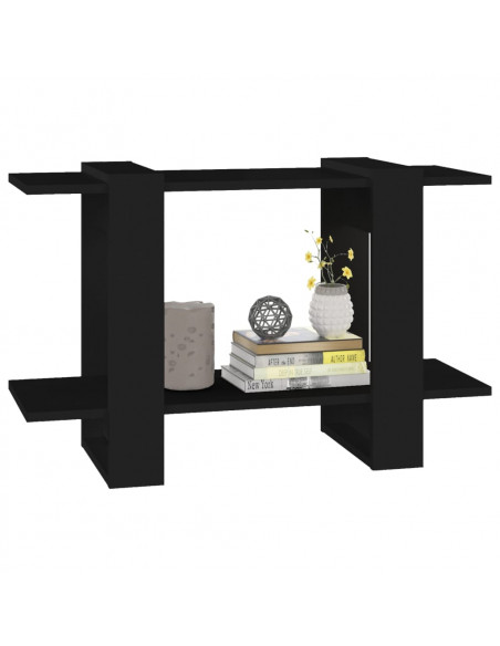 Libreria/Divisorio Nero 80x30x51 cm