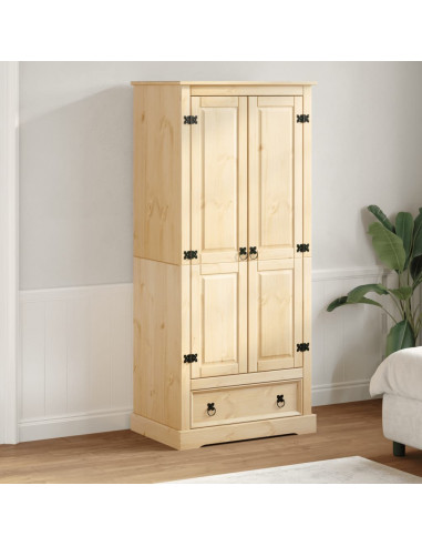 Armadio Corona 76x50x170 cm in Legno Massello di Pino