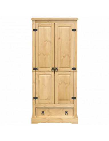 Armadio Corona 76x50x170 cm in Legno Massello di Pino