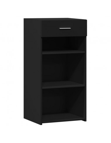 Credenza Nera 45x42,5x93 cm in Legno Multistrato