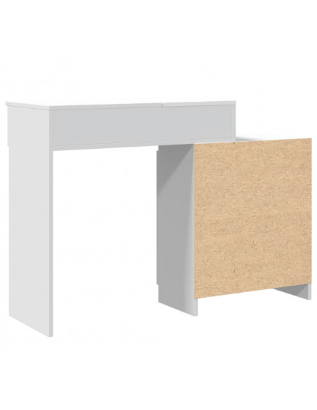 Toeletta con LED Bianca 115x37x110,5 cm