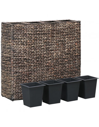 Letti Rialzati da Giardino con 4 Vasi in Giacinto Marrone