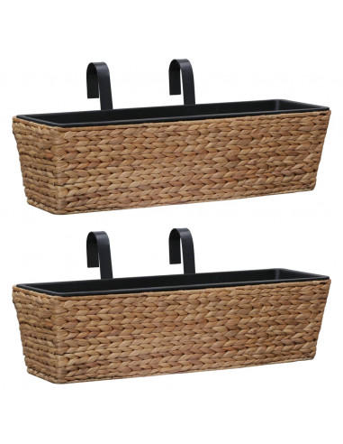 Fioriere da Giardino 2 pz in Giacinto Intrecciato