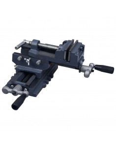 Morsa Manuale con Slitta Trasversale per Trapano a Colonna 70mm