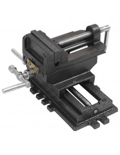 Morsa Manuale con Slitta Trasversale per Trapano a Colonna 78mm