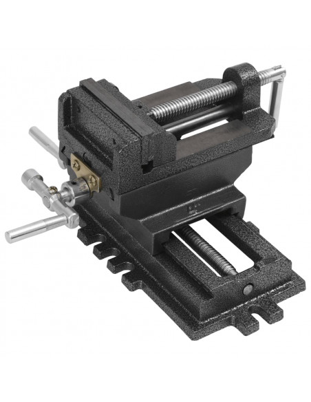 Morsa Manuale con Slitta Trasversale per Trapano a Colonna 78mm
