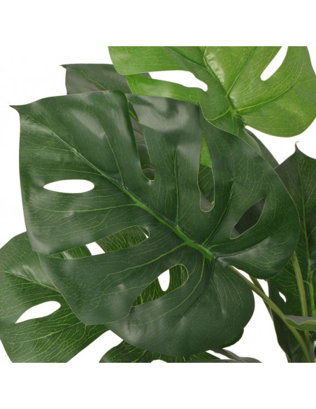 Monstera Artificiale con Vaso 45 cm Verde