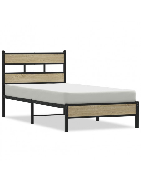 Giroletto senza Materasso Rovere Sonoma 75x190 cm in Truciolato