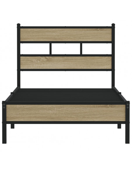Giroletto senza Materasso Rovere Sonoma 75x190 cm in Truciolato