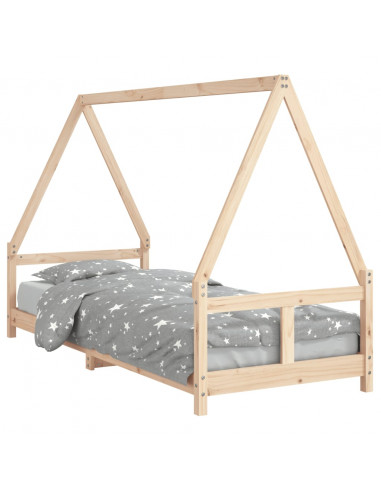 Giroletto per Bambini 80x200 cm in Legno Massello di Pino
