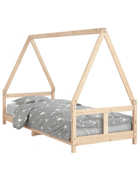 Giroletto per Bambini 80x200 cm in Legno Massello di Pino