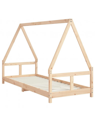 Giroletto per Bambini 80x200 cm in Legno Massello di Pino