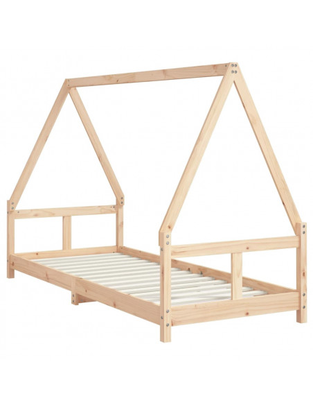 Giroletto per Bambini 80x200 cm in Legno Massello di Pino