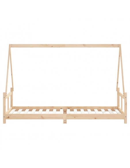 Giroletto per Bambini 80x200 cm in Legno Massello di Pino