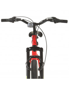 Mountain Bike 21 Speed 27,5" Ruote 38 cm Rosso