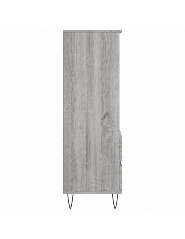 Credenza Grigio Sonoma 40x36x110 cm in Legno Multistrato