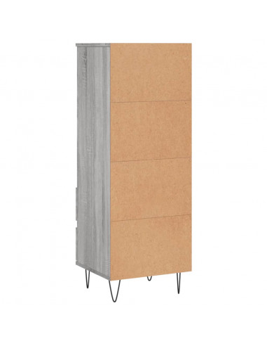 Credenza Grigio Sonoma 40x36x110 cm in Legno Multistrato