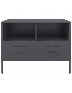Mobili TV 2 pz Antracite 68x39x50,5cm Acciaio Laminato a Freddo 2